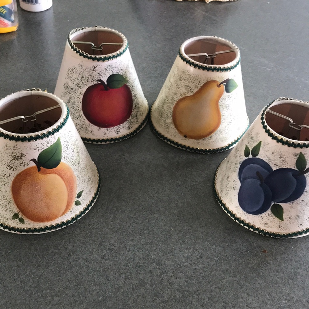 Hand painted mini lampshades